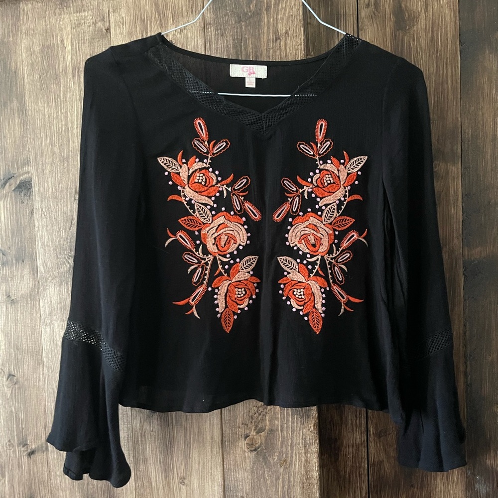 brand:GB girls size:L colors:black&orange